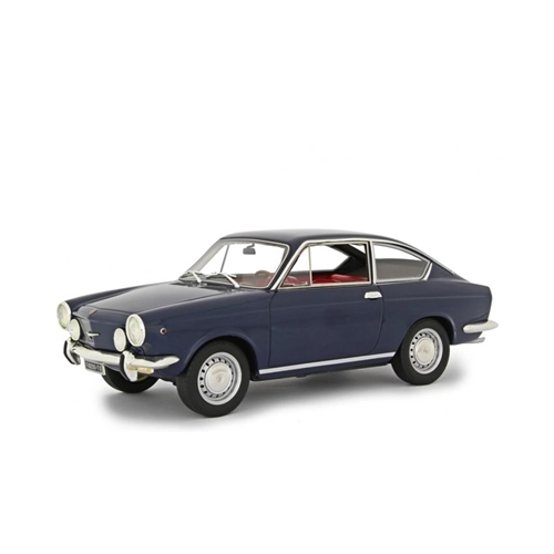 FIAT 850 SPORT COUPE 1968 BLUE 1:18 Laudo Racing Auto Stradali Modellino