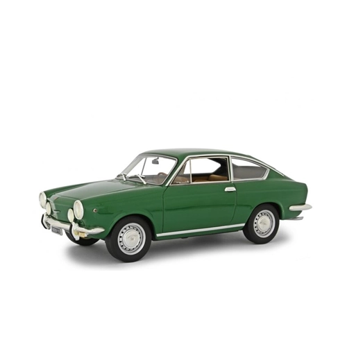 FIAT 850 SPORT COUPE 1968 GREEN 1:18 Laudo Racing Auto Stradali Modellino