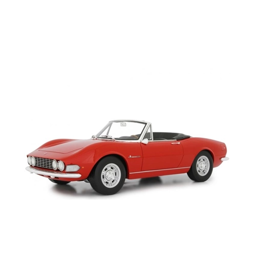 FIAT DINO SPIDER 2000 1967 RED 1:18 Laudo Racing Auto Stradali Modellino