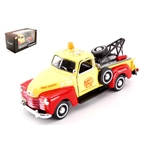 CHEVROLET C3100 PICKUP 1953 TOW TRUCK YELLOW/RED 1:43 Cararama Auto Stradali Modellino