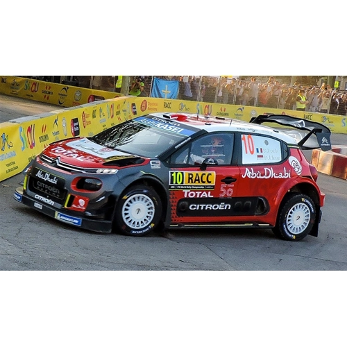 CITROEN C3 WRC N.10 WINNER RALLY CATALUNYA 2018 LOEB-ELENA 1:43 Ixo Model Auto Rally Modellino