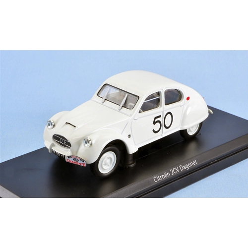 CITROEN 2CV DAGONET N.50 RALLYE DES CHARENTES 1956 F.RIGEADE 1:43 Norev Auto Rally Modellino