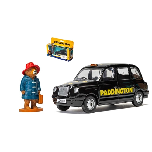 PADDINGTON BEAR TAXI WITH BEAR FIGURE cm 12,8 1:36 Corgi Movie Modellino