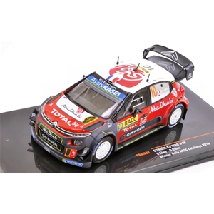 CITROEN C3 WRC N.10 WINNER RALLY CATALUNYA 2018 LOEB-ELENA 1:43 Ixo Model Auto Rally Modellino