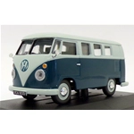 VW TYPE 2 CAMPER 1962 SEA BLUE WITH WHITE ROOF 1:43 Vanguards Auto Stradali Modellino