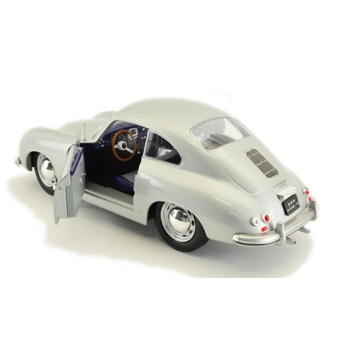 PORSCHE 356 PRE-A 1953 SILVER 1:18 Solido Auto Stradali Modellino