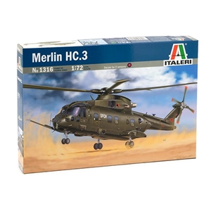 ELICOTTERO MERLIN HC3 KIT 1:72 Italeri Kit Elicotteri Modellino