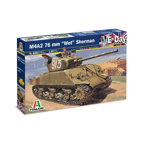 M 4 A 2 76 mm SHERMAN KIT 1:35 Italeri Kit Mezzi Militari Modellino
