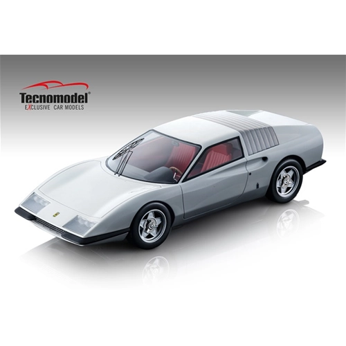 FERRARI P6 PININFARINA 1968 PEARL WHITE 1:18 Tecnomodel Auto Stradali Modellino
