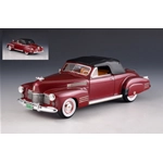 CADILLAC SERIES 62 CONVERTIBLE CLOSED TOP 1941 METALLIC RED 1:43 GLM Models Auto Stradali Modellino