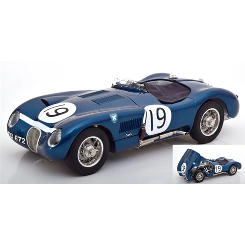 JAGUAR C TYPE N.19 GOODWOOD MEETING 1954 I.STEWART-N.SANDERSSON 1:18 CMC Auto Competizione Modellino