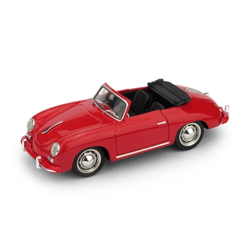 PORSCHE 356 CABRIOLET APERTA 1952 SPECIAL COLOR ROSSO 1:43 Brumm Auto Stradali Modellino