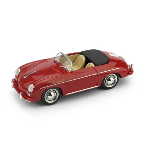 PORSCHE 356 SPEEDSTER APERTA 1952 SPECIAL COLOR ROSSO RUBINO 1:43 Brumm Auto Stradali Modellino