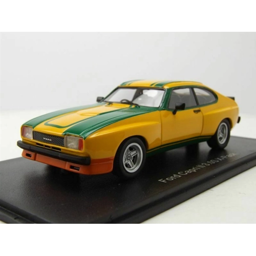 FORD CAPRI MKII X-3.0S X-PACK 1981 YELLOW/GREEN 1:43 Neo Scale Models Auto Stradali Modellino