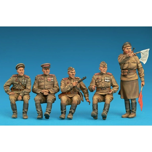 SOVIET JEEP CREW SPECIAL EDITION KIT 1:35 Miniart Kit Figure Militari Modellino