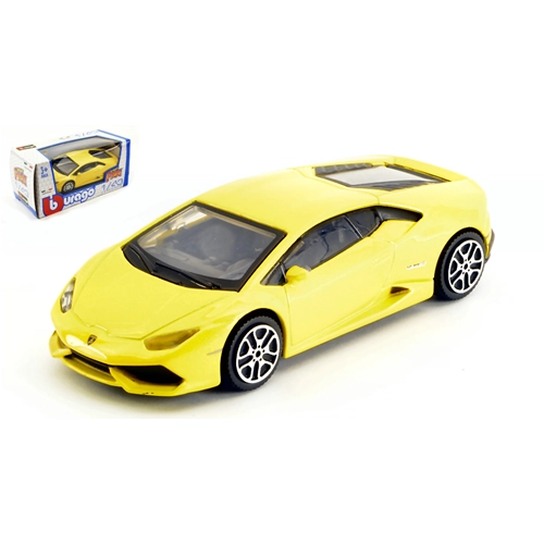 LAMBORGHINI HURACAN LP 610-4 2014 YELLOW 1:43 Burago Auto Stradali Modellino