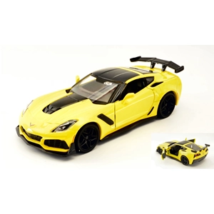 CORVETTE ZR1 2019 YELLOW 1:24 MotorMax Auto Stradali Modellino