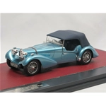 BUGATTI T57SC SPORTS TOURER VANDEN PLAS CLOSED 1938 BLUE 1:43 Matrix Scale Models Auto d'Epoca Modellino