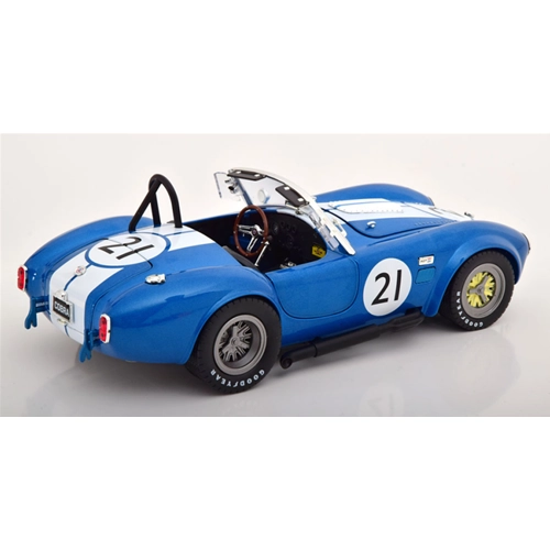 SHELBY AC COBRA 427 RACING N.21 1965 BLUE WITH WHITE STRIPES 1:18 CMR Classic Model Replicars Auto Competizione Modellino