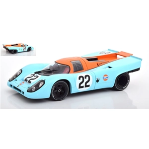 PORSCHE 917 K GULF N.22 ACCIDENT LE MANS 1970 D.HOBBS-M.HAILWOOD 1:18 CMR Classic Model Replicars Auto Competizione Modellino