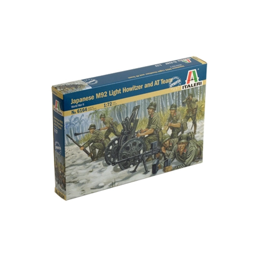 JAPANESE M92 LIGHT HOWITZER & AT TEAM KIT 1:72 Italeri Kit Figure Militari Modellino