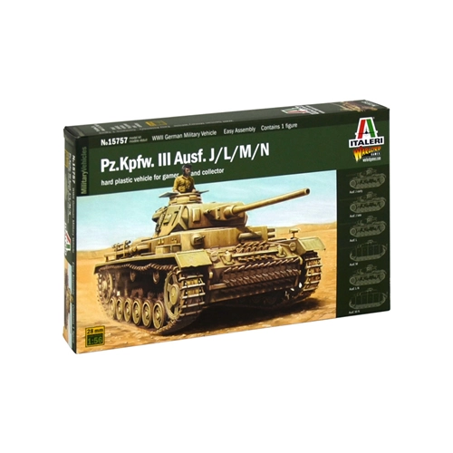 PZ.KPFW.III AUSF.J/L/M/N KIT 1:56 Italeri Kit Mezzi Militari Modellino
