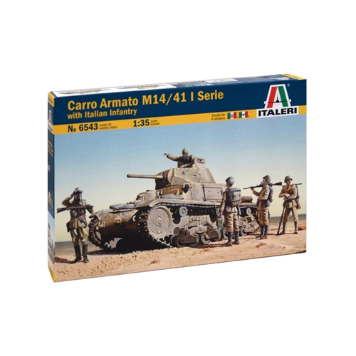 M14/41 WITH ITALIAN CREW KIT 1:35 Italeri Kit Mezzi Militari Modellino