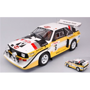 AUDI SPORT QUATTRO S1 N.6 3rd MONTE CARLO 1986 MIKKOLA-HERTZ 1:18 Ixo Model Auto Rally Modellino
