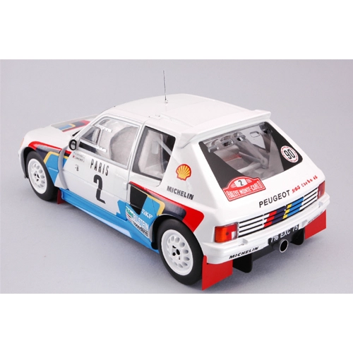 PEUGEOT 205 T16 N.6 3rd MONTE CARLO 1985 SALONEN-HARJANNE 1:18 Ixo Model Auto Rally Modellino