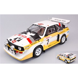 AUDI SPORT QUATTRO S1 N.2 4th RALLY MONTE CARLO 1986 ROHRL-GEISTDORFER 1:18 Ixo Model Auto Rally Modellino