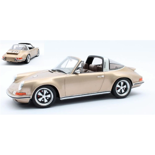 SINGER PORSCHE 911 TARGA 1967 GOLD 1:18 Cult Scale Models Auto Stradali Modellino