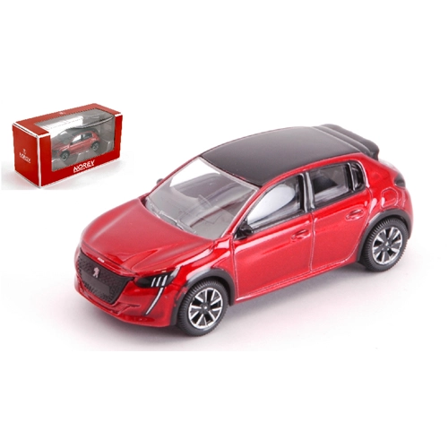PEUGEOT 208 2019 RED 1:64 Norev Auto Stradali Modellino