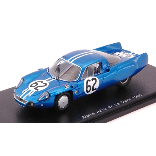 ALPINE A210 N.62 9th LE MANS 1966 H.GRANDSIRE-L.CELLA 1:43 Spark Model Auto Competizione Modellino