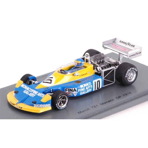 MARCH 761 RONNIE PETERSON 1976 N.10 MONACO GP 1:43 Spark Model Formula 1 Modellino