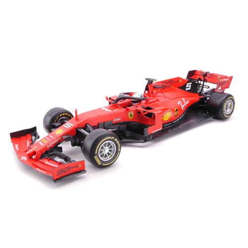 FERRARI SF90 SEBASTIAN VETTEL 2019 N.5 1:18 Burago Formula 1 Modellino
