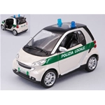 SMART FORTWO 2007 POLIZIA LOCALE 1:24 New Ray Forze dell'Ordine Modellino