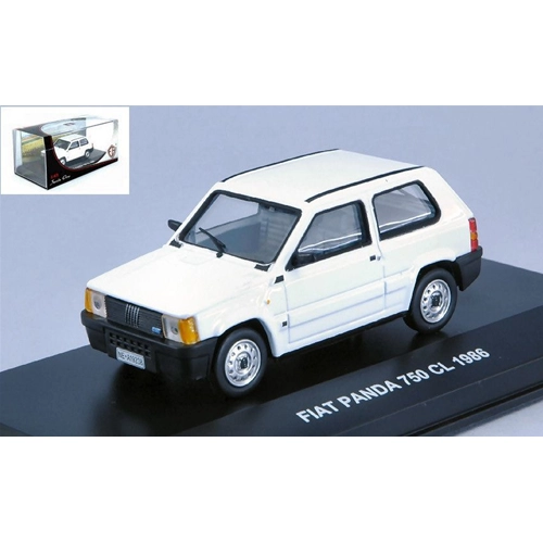 FIAT PANDA 750 CL 1986 WHITE 1:43 Edison Giocattoli Auto Stradali Modellino