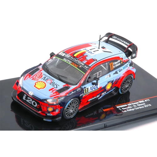 HYUNDAI i20 WRC N.11 4th RALLY CORSICA 2019 NEUVILLE-GILSOUL 1:43 Ixo Model Auto Rally Modellino