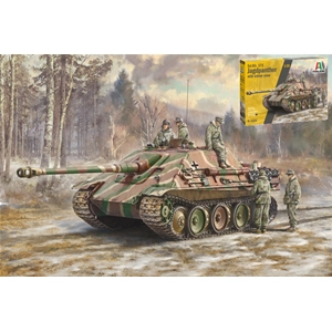 SD.KFZ.173 JAGDPANTHER WITH CREW KIT 1:35 Italeri Kit Mezzi Militari Modellino