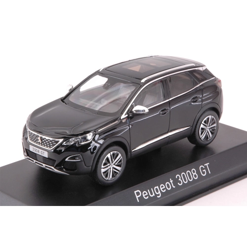 PEUGEOT 3008 GT 2016 BLACK 1:43 Norev Auto Stradali Modellino