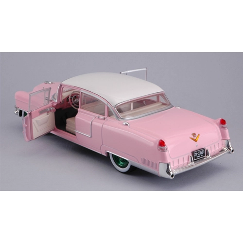 CADILLAC FLEETWOOD SERIES 60 1955 ELVIS PRESLEY 1935-1977 PINK 1:24 Greenlight Movie Modellino