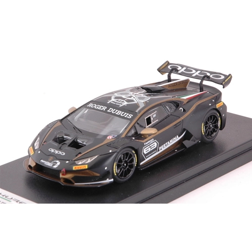 LAMBORGHINI HURACAN SUPER TROFEO EVO 2019 BLACK/GOLD 1:43 Looksmart Auto Competizione Modellino