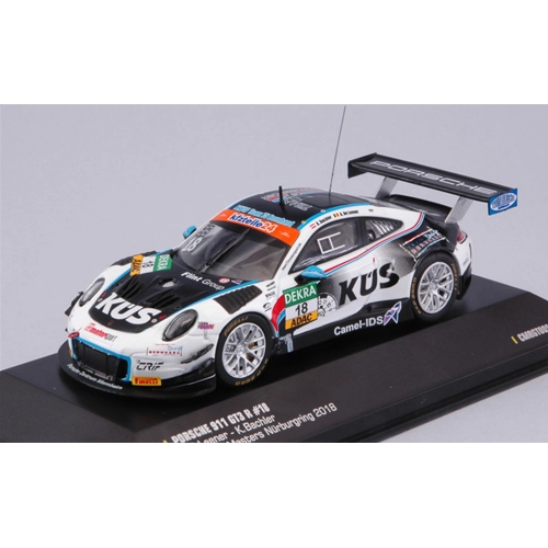 PORSCHE 911 GT3 N.18 ADAC GT NURBURGRING 2018 LEENER-BACHLER 1:43 CMR Classic Model Replicars Auto Competizione Modellino