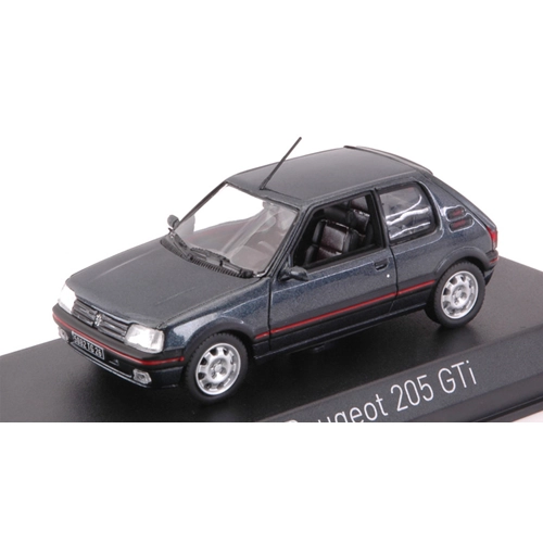 PEUGEOT 205 GTi 1,9 1992 DARK GREY 1:43 Norev Auto Stradali Modellino