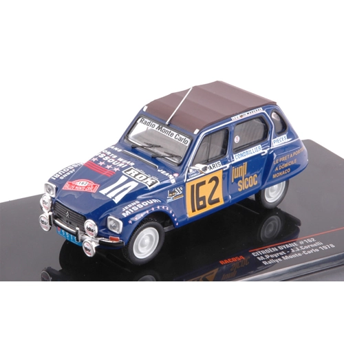 CITROEN DYANE N.162 RALLY MONTE CARLO 1978 PEYRET-CORNELLI 1:43 Ixo Model Auto Rally Modellino