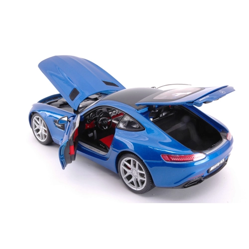 MERCEDES AMG GT 2014 BLUE 1:18 Maisto Auto Stradali Modellino