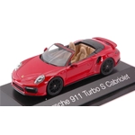PORSCHE 911 TURBO S CABRIOLET 2016 RED 1:43 Herpa Auto Stradali Modellino