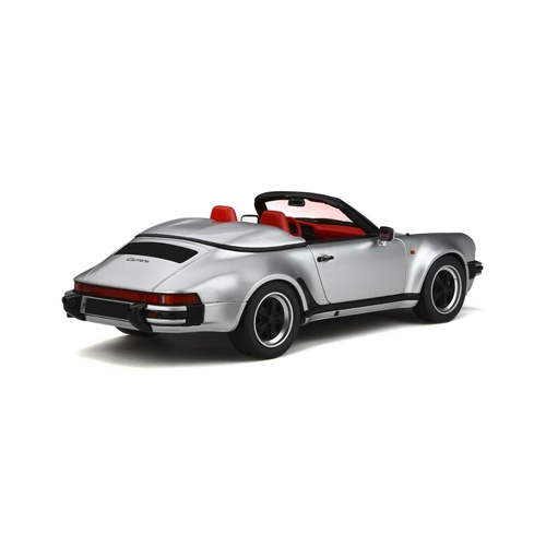 PORSCHE 911 3.2 SPEEDSTER CABRIO 1987 SILVER 1:18 GT Spirit Auto Stradali Modellino
