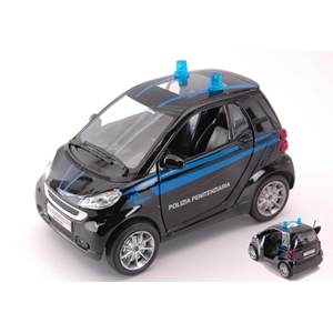 SMART FORTWO 2007 POLIZIA PENITENZIARIA 1:24 New Ray Forze dell'Ordine Modellino
