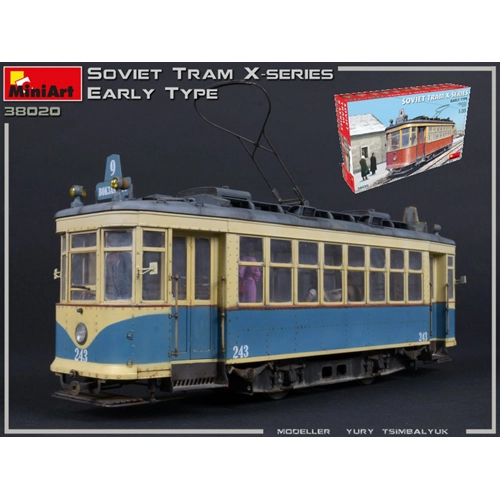 SOVIET TRAM X-SERIES EARLY TYPE KIT 1:35 Miniart Kit Auto Modellino